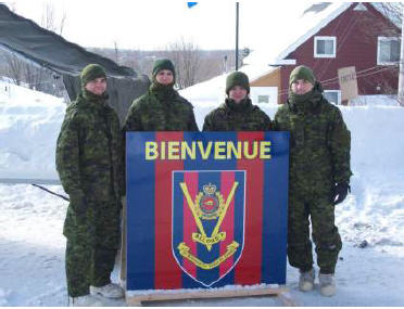 Our sappers are ready to greet visitors.