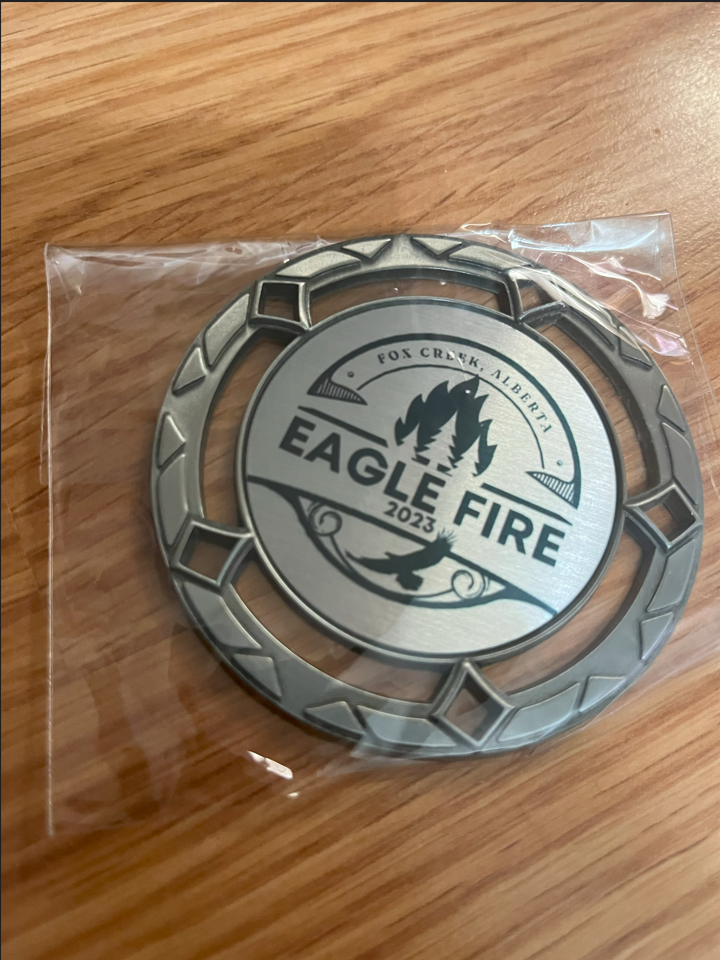 Fox Creek Eagle Complex Wildfire Medal Photo by Capt Kyle Ho, Real Property Operations Unit (West)