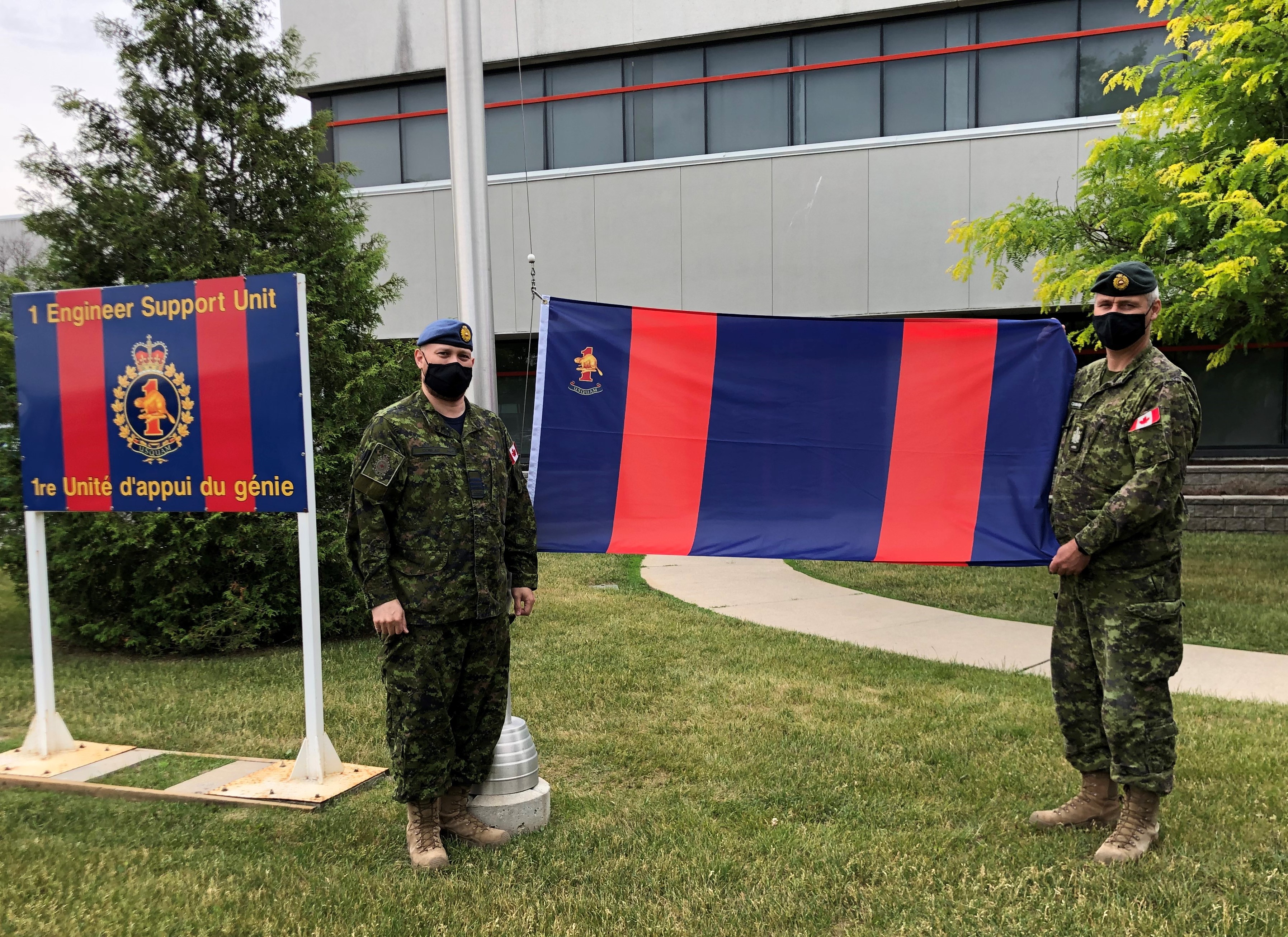 1 ESU Flag Raising