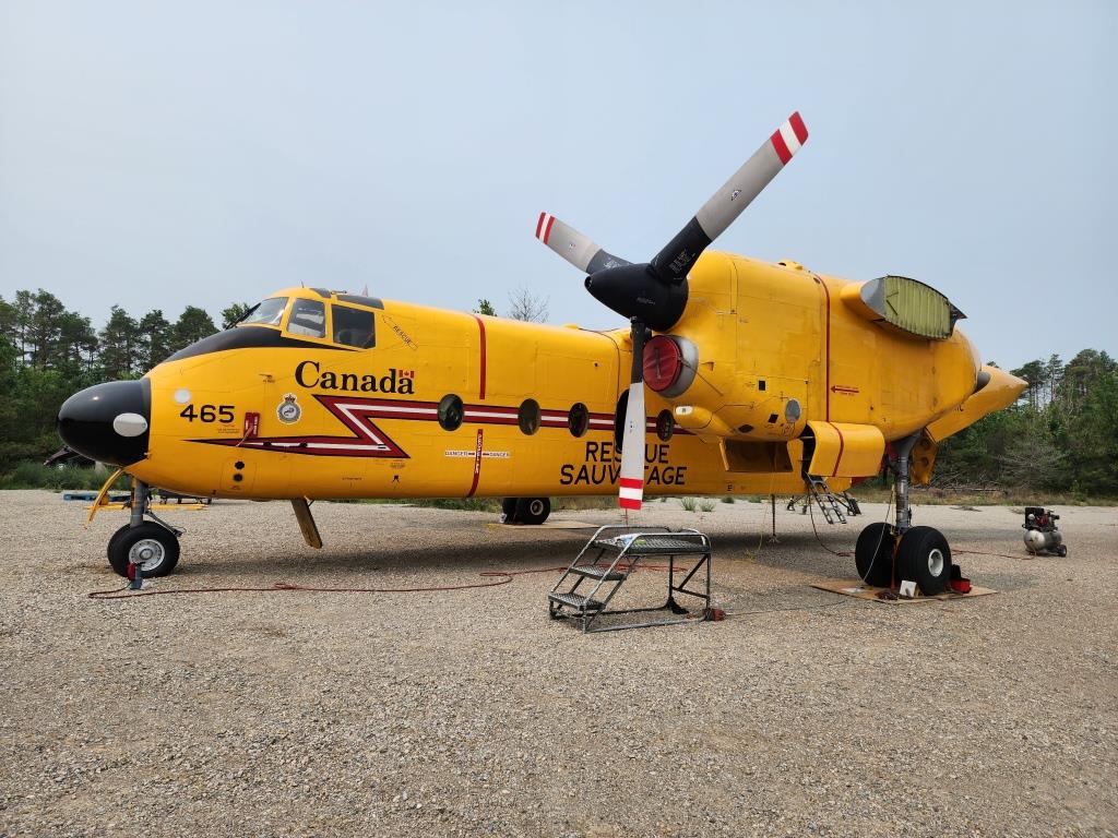 Aircraft almost completely reassembled