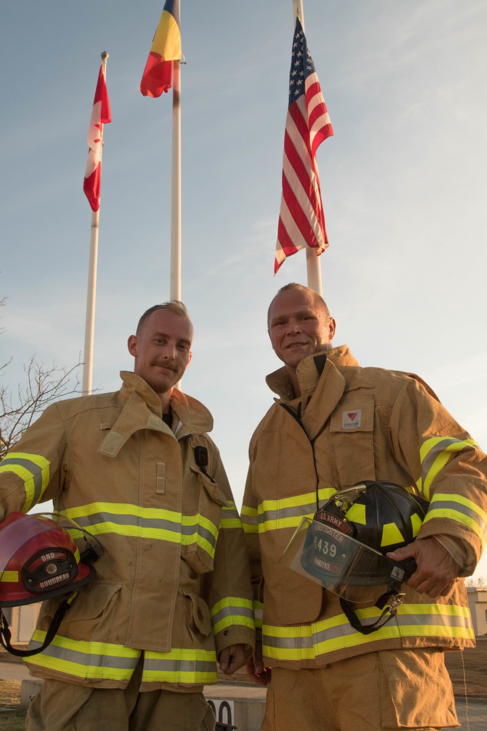 Sept 11 run Sgt Boudreau and SSgt Williams completed in bunker gear for fallen responders