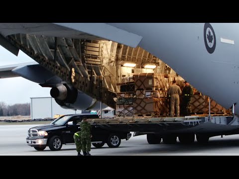 Canadian military plane carrying an advance disaster-assistance team has landed in Kathmandu. 