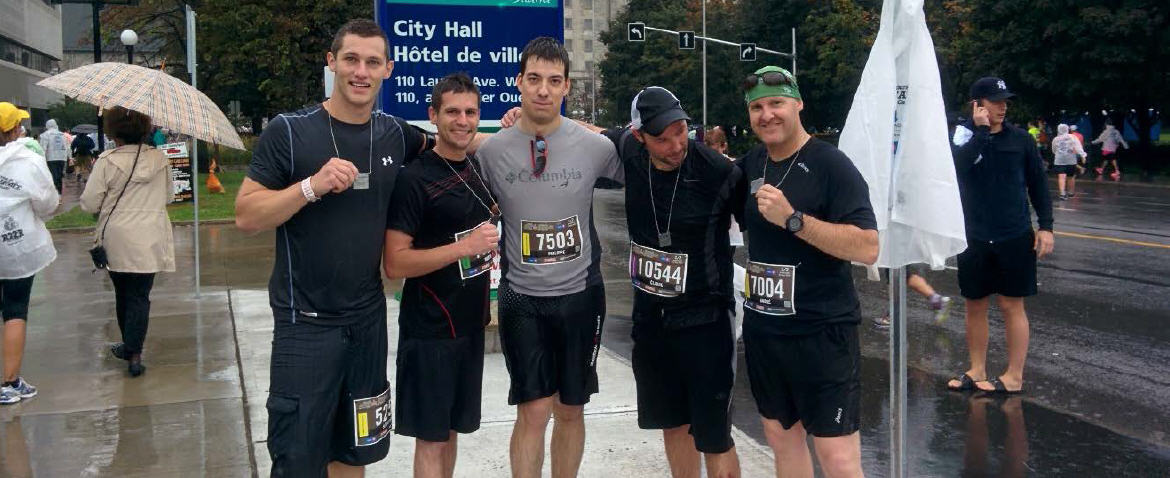 34 CER Detachment Rouyn 2014 Army Run finishers.