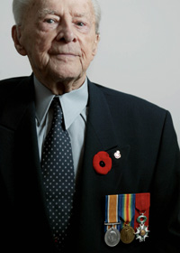 S/Sgt Paul Métivier at 102 years old
