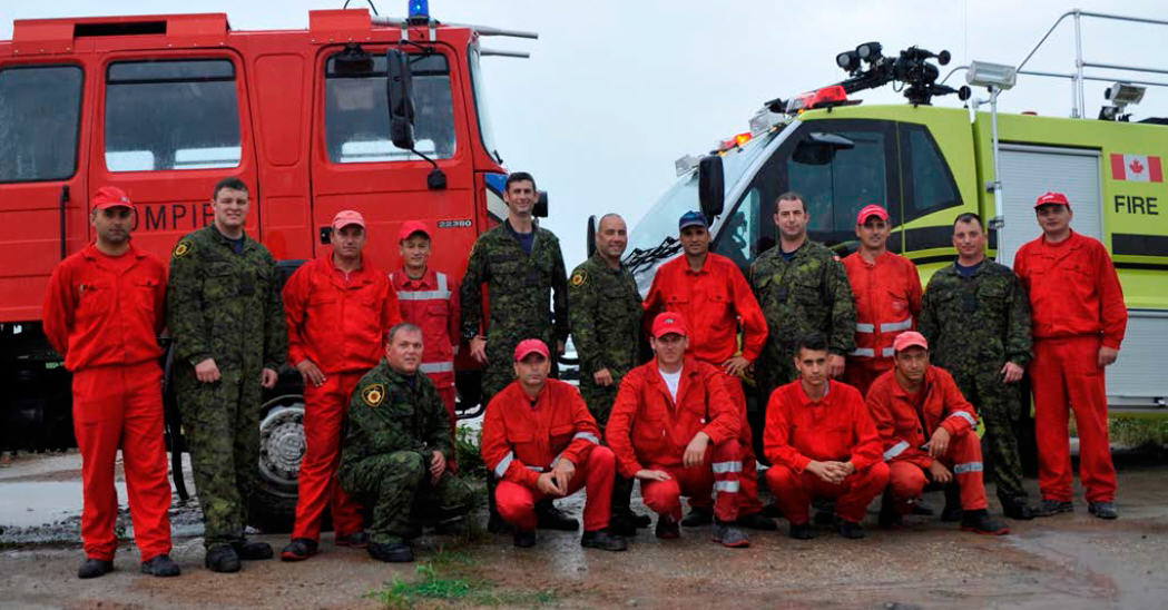Canadian and Romanian Firefighters - TF Romania