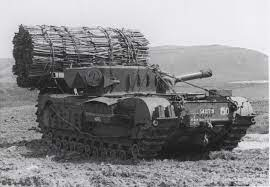 Churchill Tank avec fascine monté