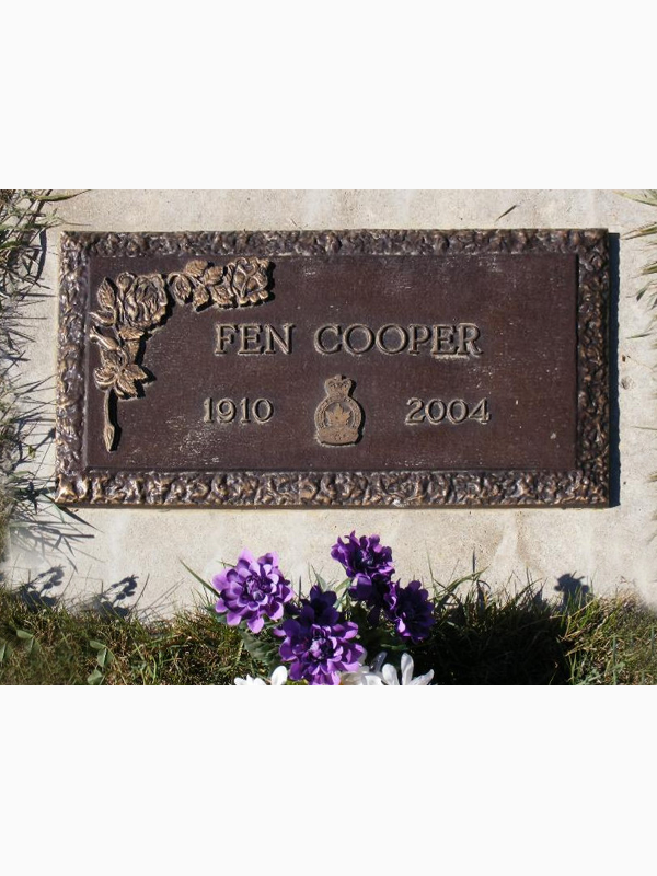 Spr James Fennimore “Fen” Cooper, Hillcrest Cemetery, Weyburn, SK