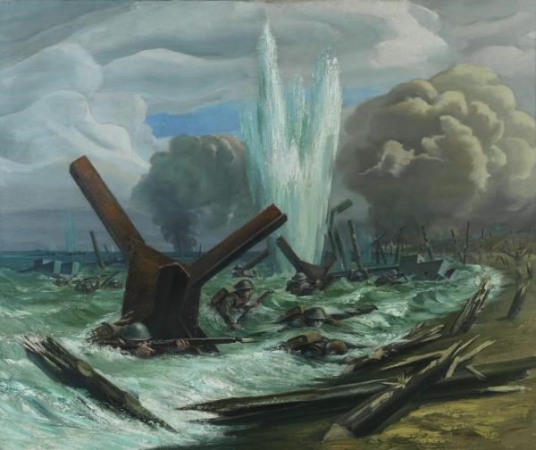 Les Plage du Debarquement Par Orville Fisher - Lui-Même Formé Comme Sapeur Avant De Devenir Le Seul Artiste De Guerre À Débarquer Le Jour J.