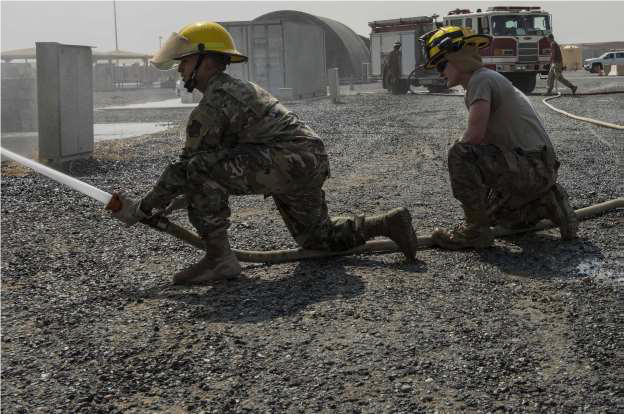 Firefighters in Kuwait