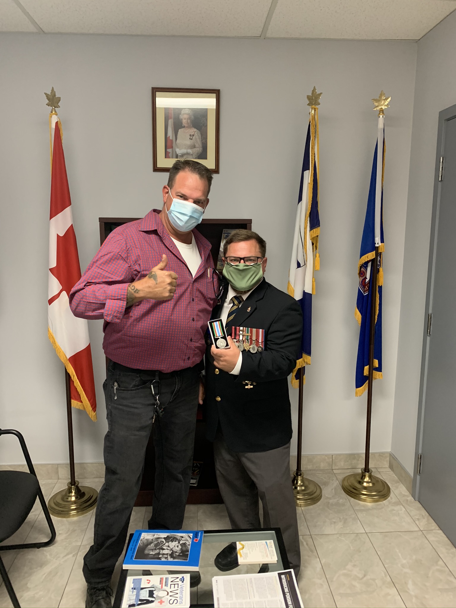 PPCLI veteran Michael Nyberg receives the CPSM for three tours in Bosnia and Croatia