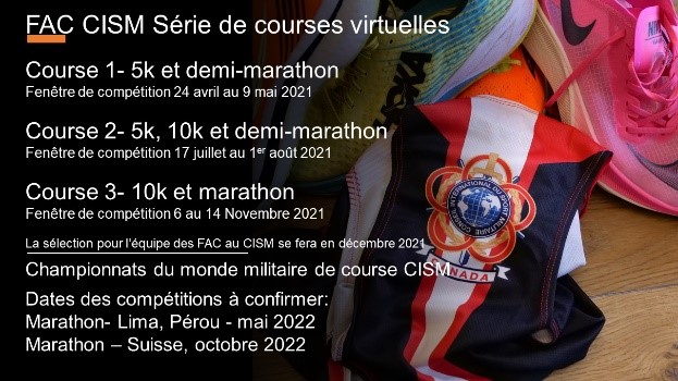 CAF CISM Running Team Virtual Running Series