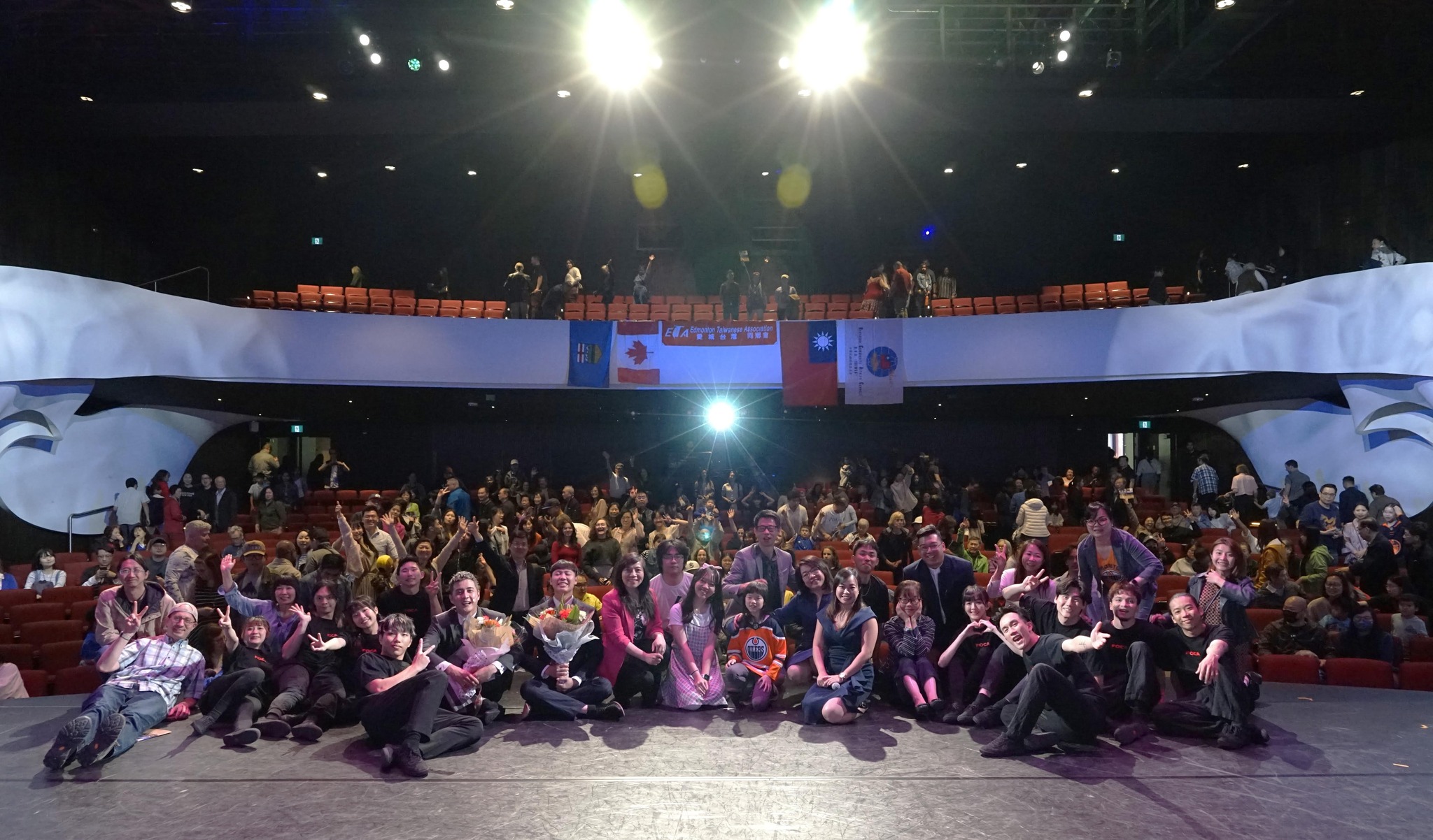 Photo 7 – Community Engagement – The members of the Formosa Circus Arts Group photo with the audiences after the performance. Photo by Jason Mak