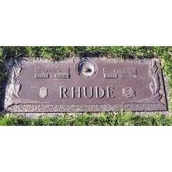Orval Rhude Headstone in Resurrection Cemetery, Sarnia ON