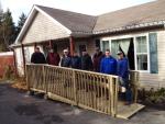 Ramp built for Mrs Susan Dempsey by CFB Greenwood Chapter of the CMEA.