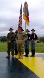 Col Mark Misener receives US Legion of Merit award at Ft Hood, TX