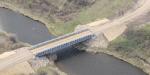 Aerial view of the Purple Bridge at CFB Wainwright // Vue aérienne du pont Purple à la BFC Wainwright