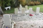 Some of the graves of the Canadian Forestry Corps in Supt, France. Four of the men buried in Supt are from the No. 2 Construction Battalion. (Submitted by Evelyne Comte)