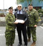 CME Colonel Commandant, BGen Steve Irwin (Ret’d), LCol Doug Foreman (Ret’d) and CME Branch CWO,