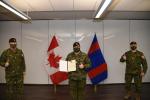 Sgt Bedard receives CJOC Commendation