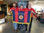 Engineer participants at the Warrior Games (L to R): WO Damien Pittman, MCpl Stephan Jobin  and OCdt Michael Briggs 