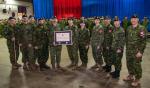 5 RGC Troop Members Brigade Sergeant Major CWO Morneau, Sgt Girard, Brigade Chief Geo WO Pouliot, Sgt Beaudet, MCpl Grenier, MCpl Ouellet, Cpl Addy, Cpl Michaud, Cpl Perron, Sgt Huntington and Brigade Commander Col Arsenault. (Missing from the photo: MCpl Renaud now at JTFN Yellowknife and MCpl Reid now at Trinity Halifax).