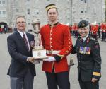 OCdt Philippe Bolduc with Col Richard Dixon (Ret’d) and BGen Jennie Carignan