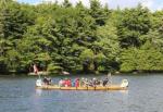“La Chasse Galerie” paddling on Upper Rideau Lake (between the Narrows and Newboro)