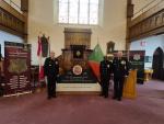 LCol Summerfield (CO 4 ESR), CWO Gilbert (RSM 4 ESR) and Lt(N) Gonese (4 ESR Chaplain) at the No. 2 Construction Battalion Remembrance Ceremony