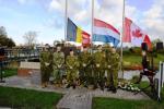 Photo 3 Hickman Bridge commemoration 7 Nov 21. (L to R) (left to right): MCpl Alain Bossé, LCol John Timmermans, WO Sandra Gulin, Maj Stéphane Laplante, LCol Chris Middleton, and LCol Allan Taylor