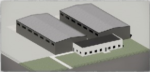 Rendering of the new permanent warehouse facility for the Canadian NSE.
