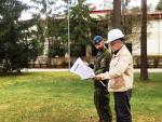 Adj Trudel of Real-Property Operations Unit Quebec - conducting a QC/QA inspection Latvia April 2018