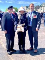 (L-R) Col (Ret’d) John Lesperance, Alexander Landry, OCdt Tahirah Chant, and Maj Alexander Landry, Secretary