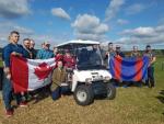 While visiting the crossing site of Op BERLIN, Sandy Courtman, 97, a veteran of the British 1st Airborne Division, made an unexpected visit. We were honored to meet him.  He was scheduled to participate in the 75th Anniversary jump.