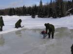 Pumping water
