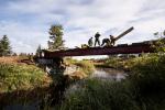 Installation of the Walkway Decking on the Pedestrian Bridge Superstructure