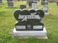 Tombstone Bernard D'Eon St. Peter’s Church in West Pubnico, NS