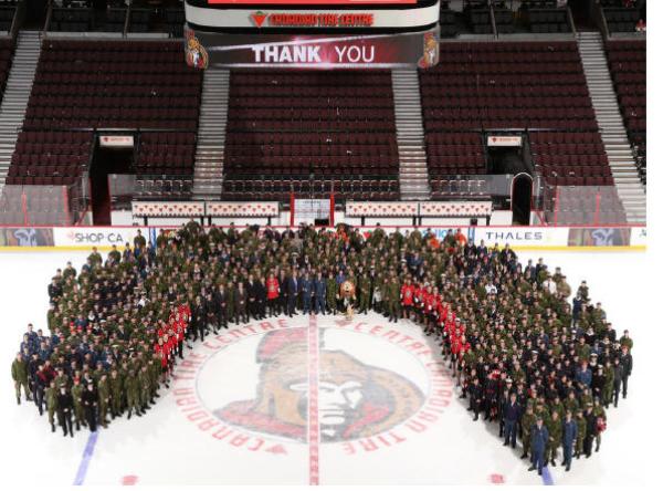 Eleven CF members from the IE Group were invited // Onze militaires du Groupe IE ont été invités (MCpl Martine Pellerin, MCpl Vincent Lareau, 2Lt David Carswell, Maj David Jane, Maj Kevin Poirier, Maj Allan Trenholme, Maj Alexandra Stastny-Farrelly, LCdr Dave Swann, LCol Thomas Gale, LCol Jérémie Emond and LCol Éric Fortin).