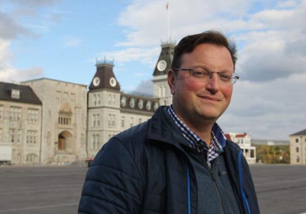 Nicholas Vlachopoulos, a professor of civil engineering at Royal Military College, has been chosen to receive the Class of '65 Award for Teaching Excellence. (Steph Crosier/The Whig-Standard/Postmedia Network)
