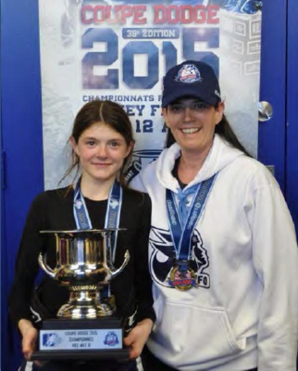 Annie Brodeur, from DIEC, and her daughter Jasmine // Annie Brodeur, de la DCIE, et sa fille Jasmine