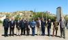 Left to right: LCol David Burbridge (CME), Mr. Jean Michel Mormone (CFAA), Mr. Kevin Laussu (CFAA), CWO Bruce Blanchard (CME), Consul Daniel Hall (for US in Bordeaux), LCol Lee Goodman (CME), Mr. David Devigne (CFAA), Major David Kopecky (US Army), Sgt Peter Schiller (US Army), Mr. Christophe Haen (friend of David Devigne), Mr. Christian Tauziède (CFAA), Absent: Mr. Al Gaudet (CFAA)