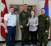 MWO Matthews, LCol Chris Middleton, Jaimie Hepditch and CWO Hepditch