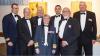 Present and former COs in attendance at the 1 ESU Mixed Dining-In held to commemorate the Unit’s 75th Anniversary. From left to right, LCol Thomas Murphy (current CO), LCol Dave Riddell (Ret’d), LCol Steve McEwen, LGen Chris Whitecross, LCol Phil Baker, Col Ed Everest (Ret’d), and Col Tom Carr (Ret’d).